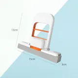 Medidas do mini mop: 15 por 13 por 3 centímetros